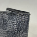Louis Vuitton Wallet Damier Graphite Portefeuille Brazza Black Gray — view 5