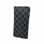 Louis Vuitton Wallet Damier Graphite Portefeuille Brazza Black Gray