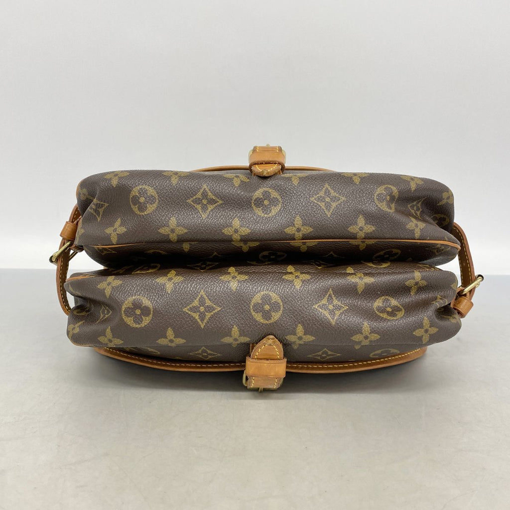 Louis Vuitton Shoulder Bag Monogram Saumur 30 Brown — view 3