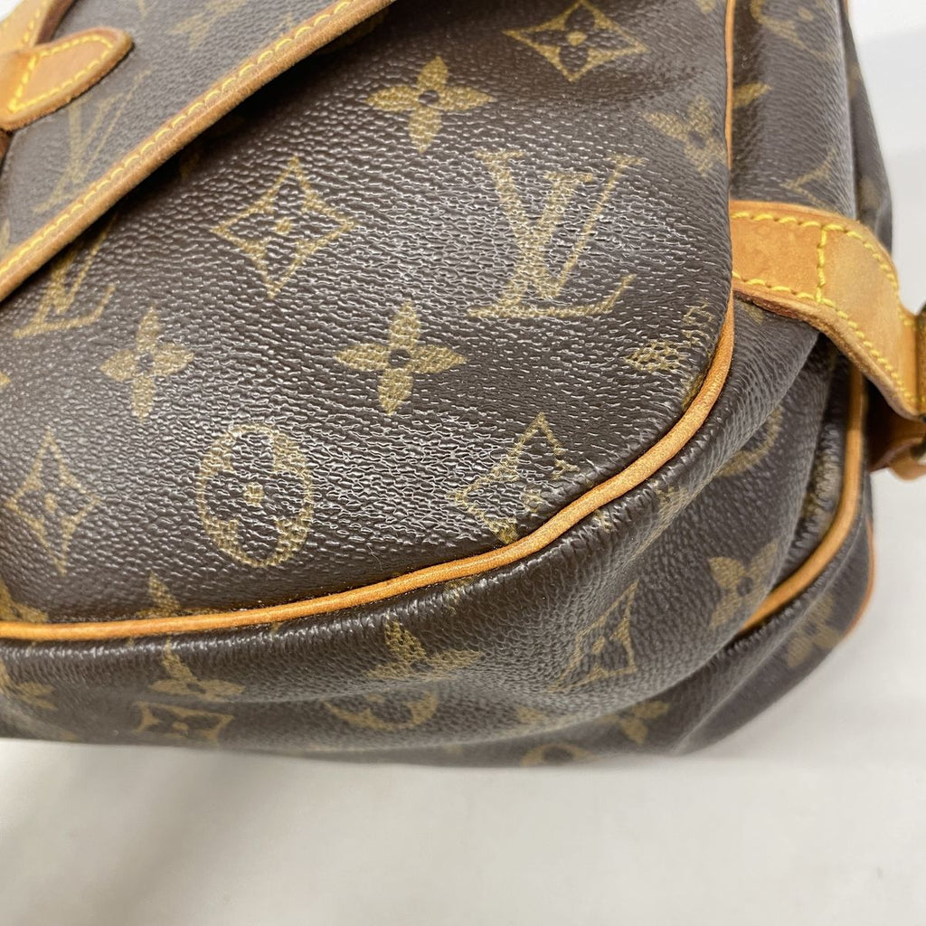 Louis Vuitton Shoulder Bag Monogram Saumur 30 Brown — view 8