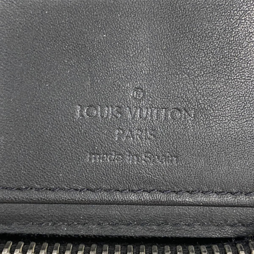 Louis Vuitton Wallet Damier Infini 3D Zippy Vertical Black Blue — view 4