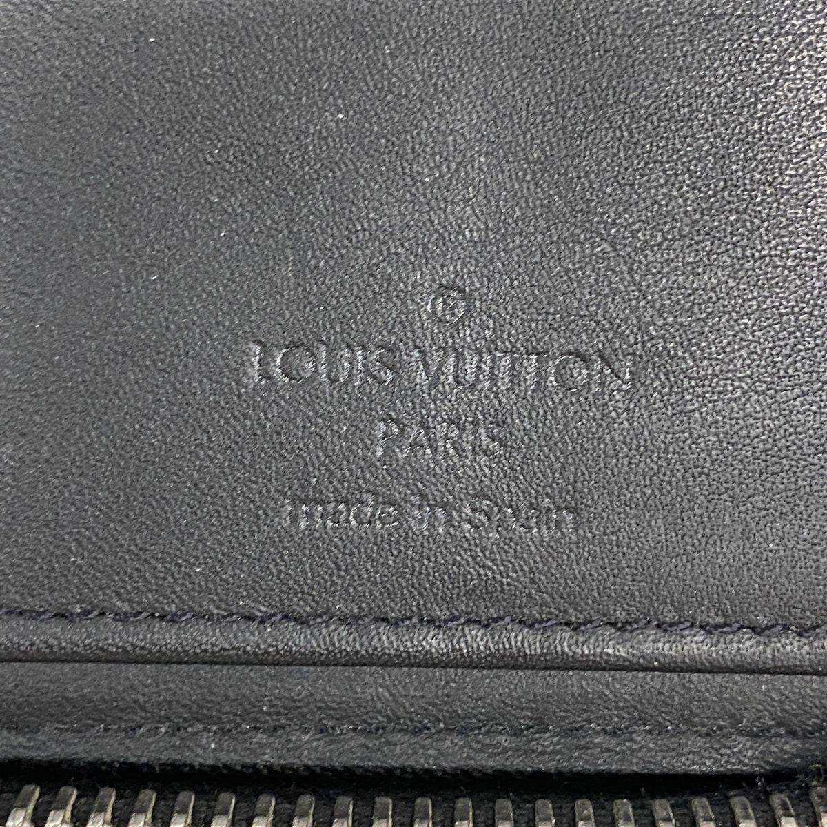 Louis Vuitton Wallet Damier Infini 3D Zippy Vertical Black Blue — view 4