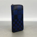 Louis Vuitton Wallet Damier Infini 3D Zippy Vertical Black Blue — view 2