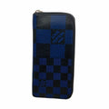 Louis Vuitton Wallet Damier Infini 3D Zippy Vertical Black Blue