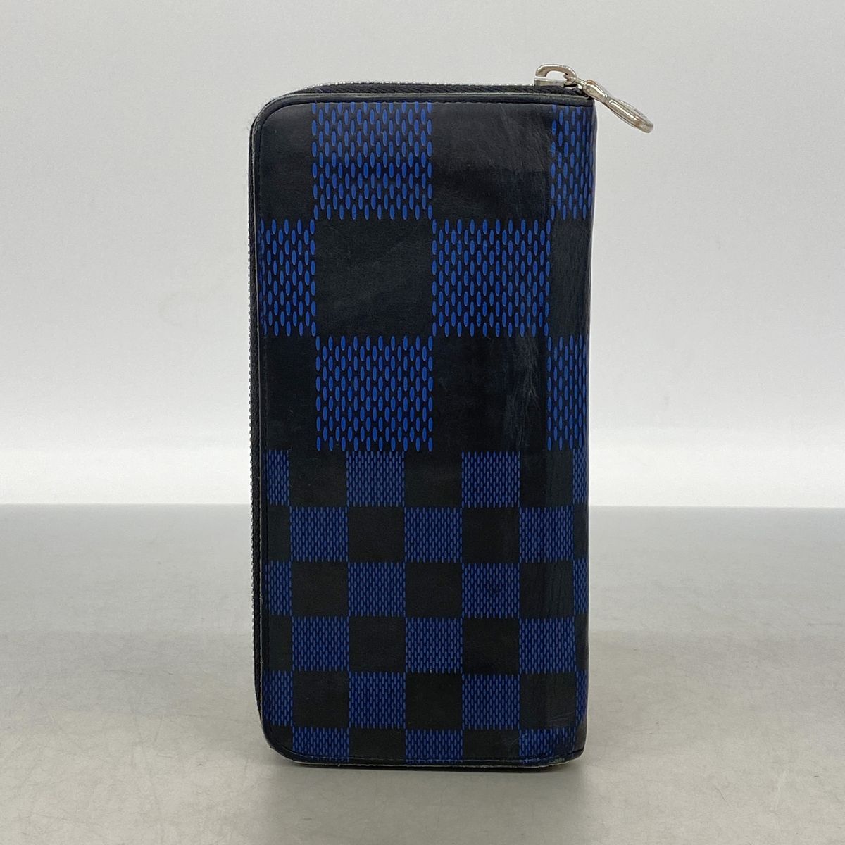Louis Vuitton Wallet Damier Infini 3D Zippy Vertical Black Blue — view 8