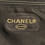 Chanel Shoulder Bag Caviar Leather Black Gold — view 5