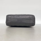 Chanel Chain Tote Bag Quilted Caviar Leather Black Gold — view 3