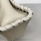 Fendi Handbag Peekaboo Leather White Silver — view 7