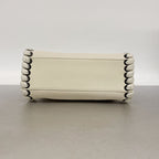 Fendi Handbag Peekaboo Leather White Silver — view 3