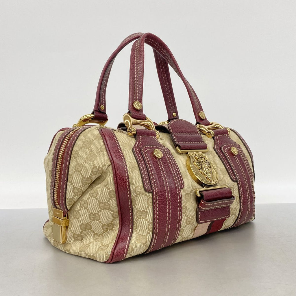 Gucci Handbag GG Canvas Hysteria Beige Bordeaux Gold — view 2