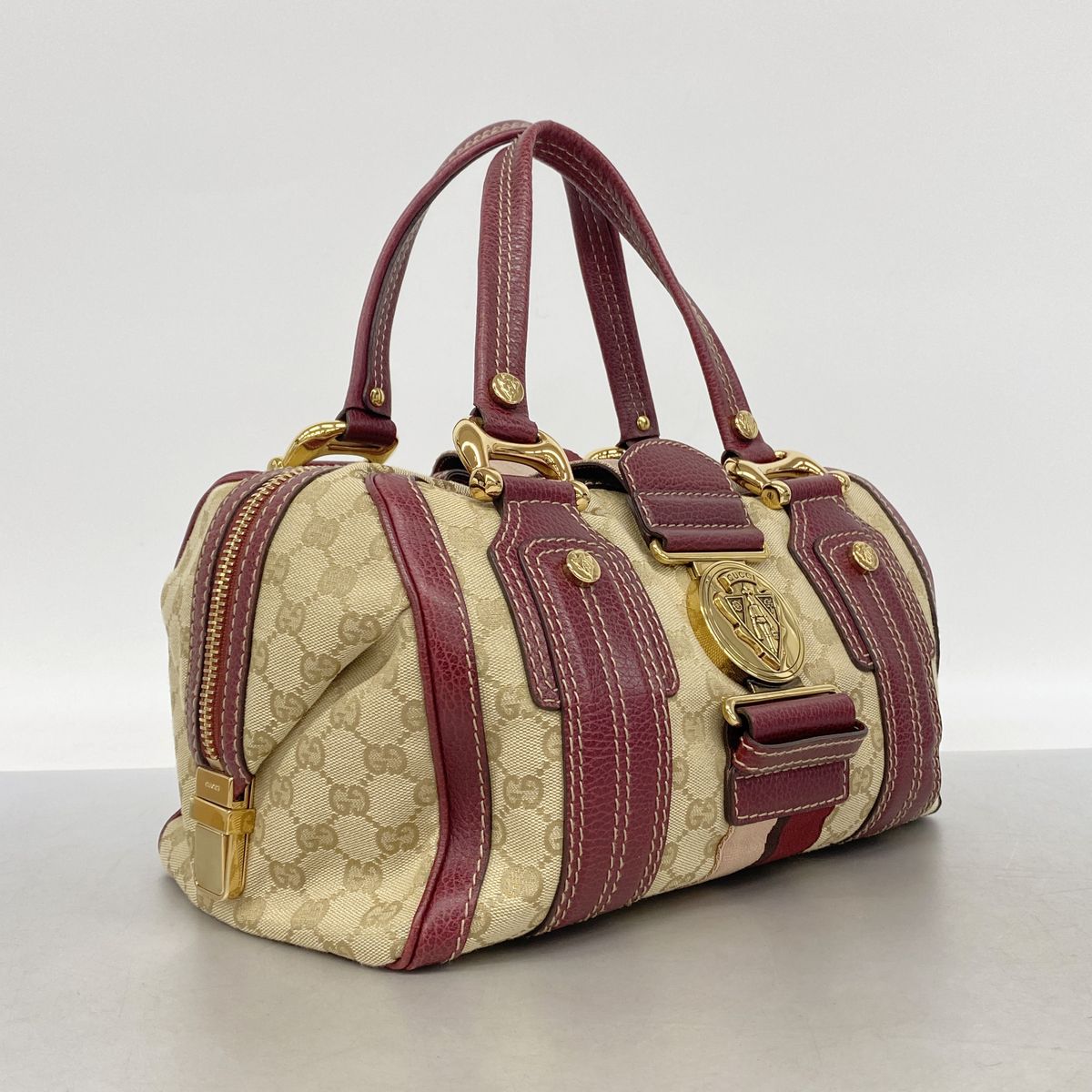Gucci Handbag GG Canvas Hysteria Beige Bordeaux Gold — view 2
