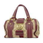 Gucci Handbag GG Canvas Hysteria Beige Bordeaux Gold