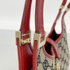 Gucci Handbag GG Canvas Jackie Beige Red Champagne Gold — view 8