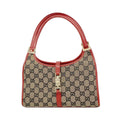 Gucci Handbag GG Canvas Jackie Beige Red Champagne Gold