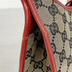 Gucci Handbag GG Canvas Jackie Beige Red Champagne Gold — view 7