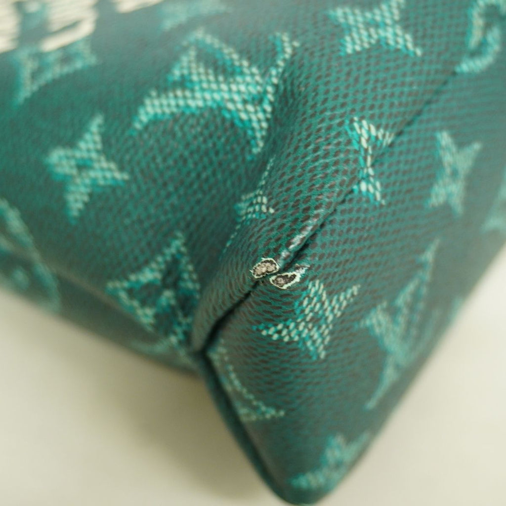 Louis Vuitton Clutch Monogram Heritage Pochette Voyage Souple Green — view 6