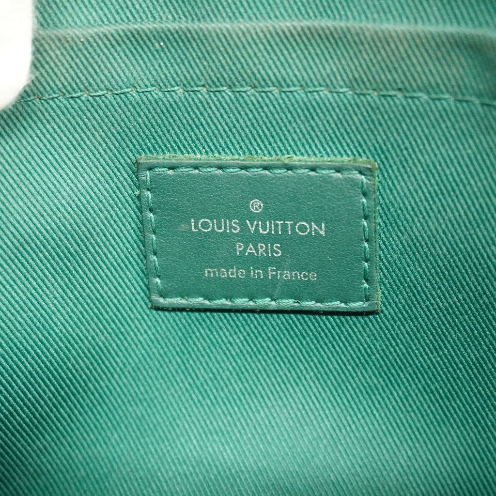 Louis Vuitton Clutch Monogram Heritage Pochette Voyage Souple Green — view 5