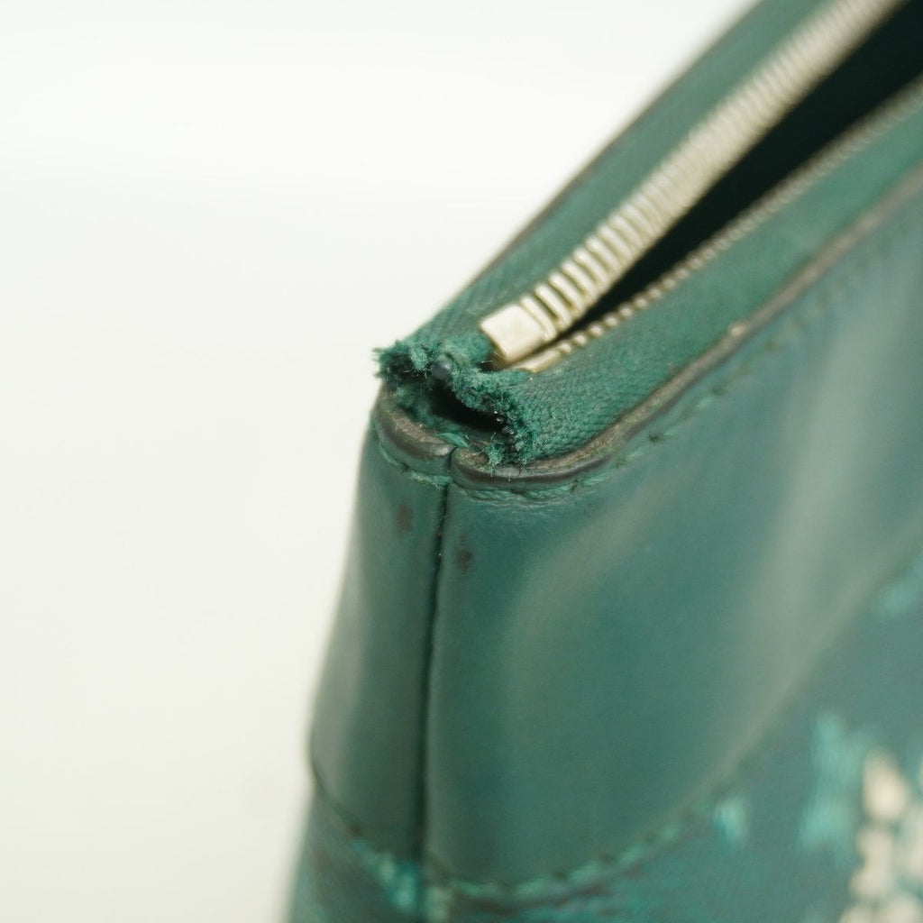 Louis Vuitton Clutch Monogram Heritage Pochette Voyage Souple Green — view 8