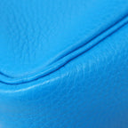 Hermes Handbag Lindy Taurillon Clemence Blue Zanzibar Malachite Silver 2-Way Bag — view 6