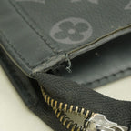 Louis Vuitton Clutch Monogram Eclipse Pochette Voyage MM Black — view 7