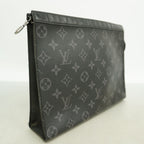 Louis Vuitton Clutch Monogram Eclipse Pochette Voyage MM Black — view 2