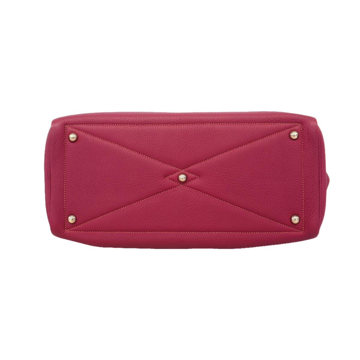 Hermes Handbag Victoria 35 Taurillon Clemence Ruby Silver — view 3