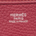 Hermes Shoulder Bag Evelyne Taurillon Clemence Ruby Silver — view 5