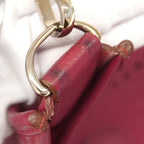 Hermes Shoulder Bag Evelyne Taurillon Clemence Ruby Silver — view 7