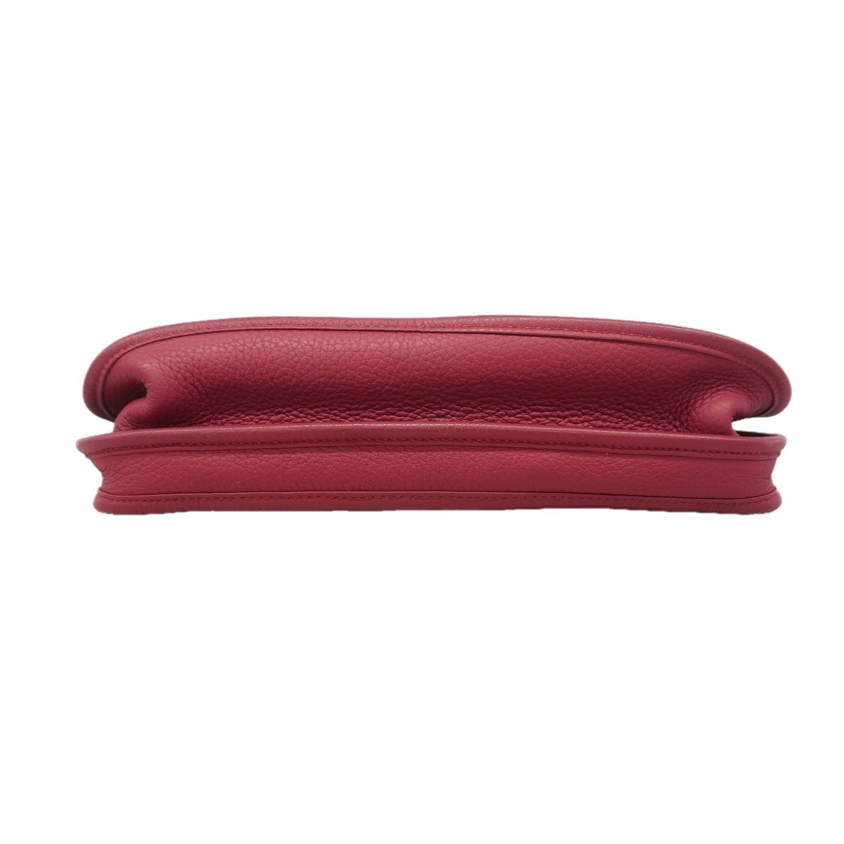 Hermes Shoulder Bag Evelyne Taurillon Clemence Ruby Silver — view 3