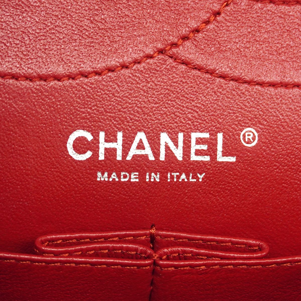 Chanel Shoulder Bag 2.55 Quilted Maxi Leather Red Silver — view 5
