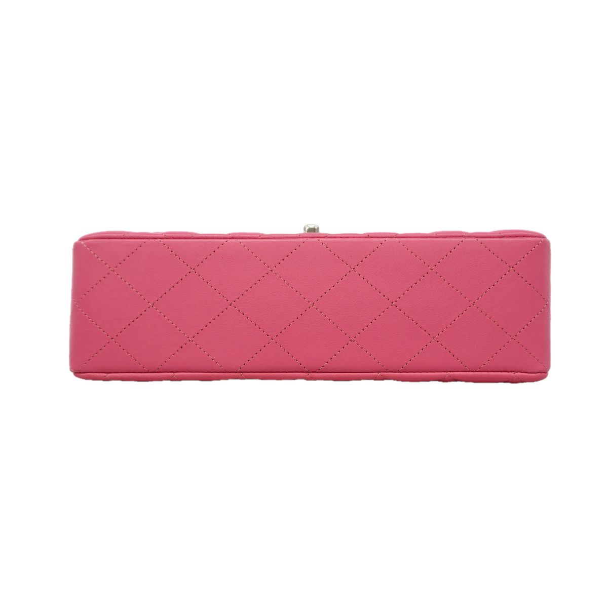 Chanel Shoulder Bag Quilted Lambskin Pink Silver — view 3