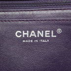 Chanel Shoulder Bag Maxi Quilted Patent Leather Brown Silver — view 5