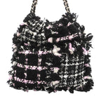 Chanel Shoulder Bag Chanel 22 Tweed Black Silver — view 8