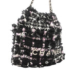 Chanel Shoulder Bag Chanel 22 Tweed Black Silver — view 2