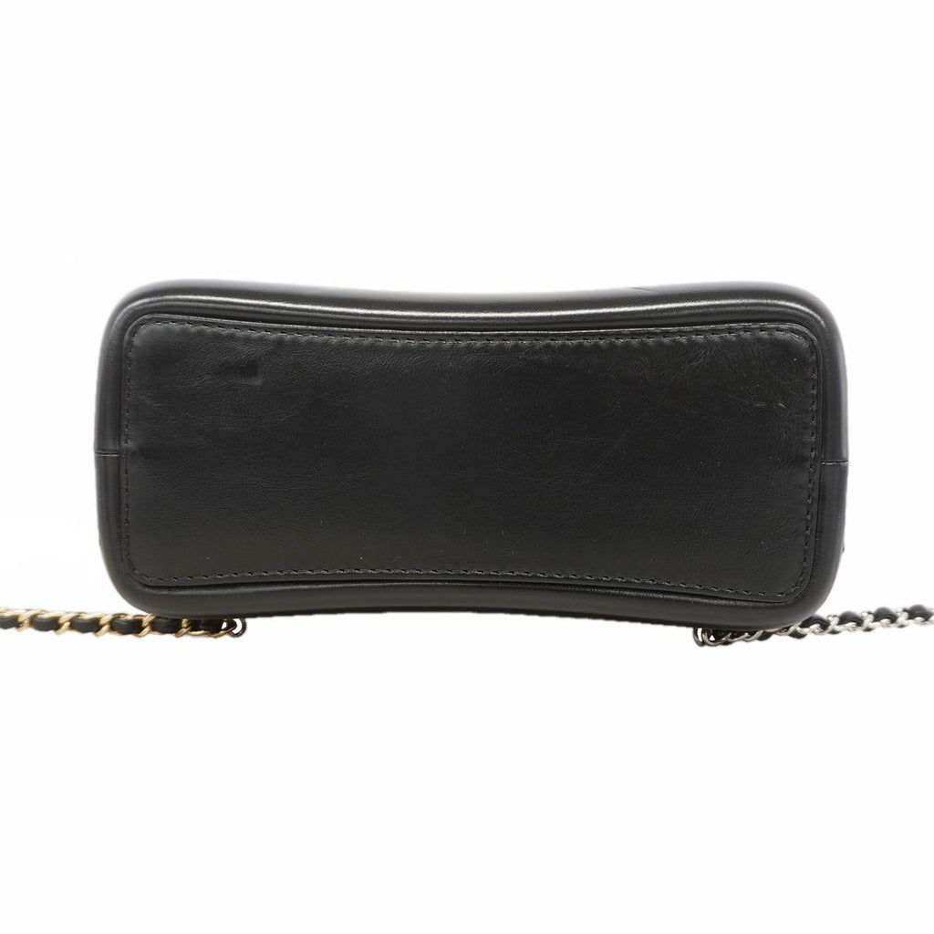 Chanel Backpack Gabrielle Leather Beige Black Gold Silver — view 3