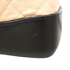 Chanel Backpack Gabrielle Leather Beige Black Gold Silver — view 6