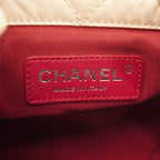 Chanel Backpack Gabrielle Leather Beige Black Gold Silver — view 5