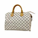Louis Vuitton Handbag Damier Azur Speedy 30 White