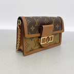 Louis Vuitton Shoulder Bag Monogram Reverse Portefeuille Dauphine Brown — view 2