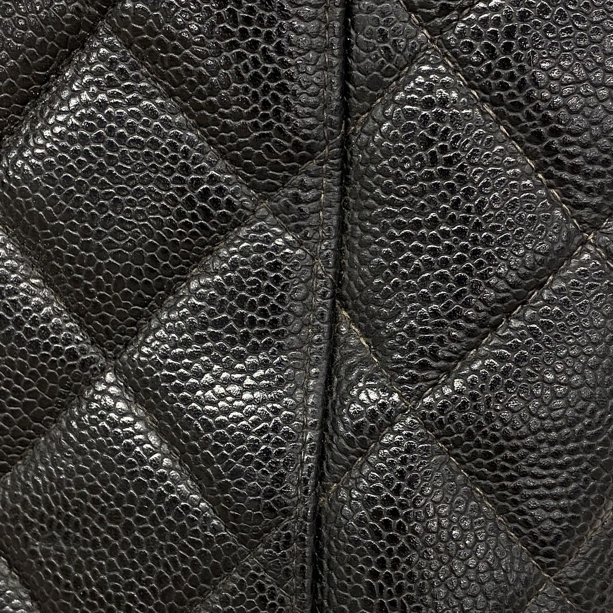 Chanel Tote Bag Reissue Caviar Leather Black Silver — view 8