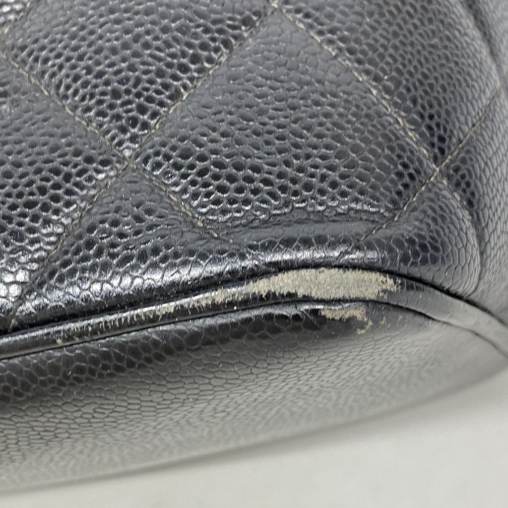 Chanel Tote Bag Reissue Caviar Leather Black Silver — view 6