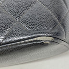 Chanel Tote Bag Reissue Caviar Leather Black Silver — view 6
