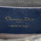 Dior Shoulder Bag Trotter Oblique Canvas Navy Gold — view 5