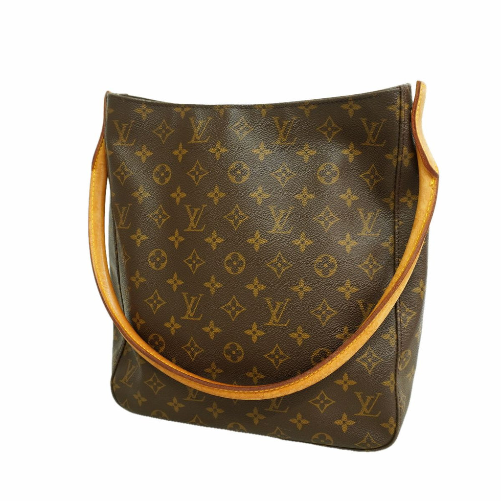 Louis Vuitton Shoulder Bag Monogram Looping GM Brown