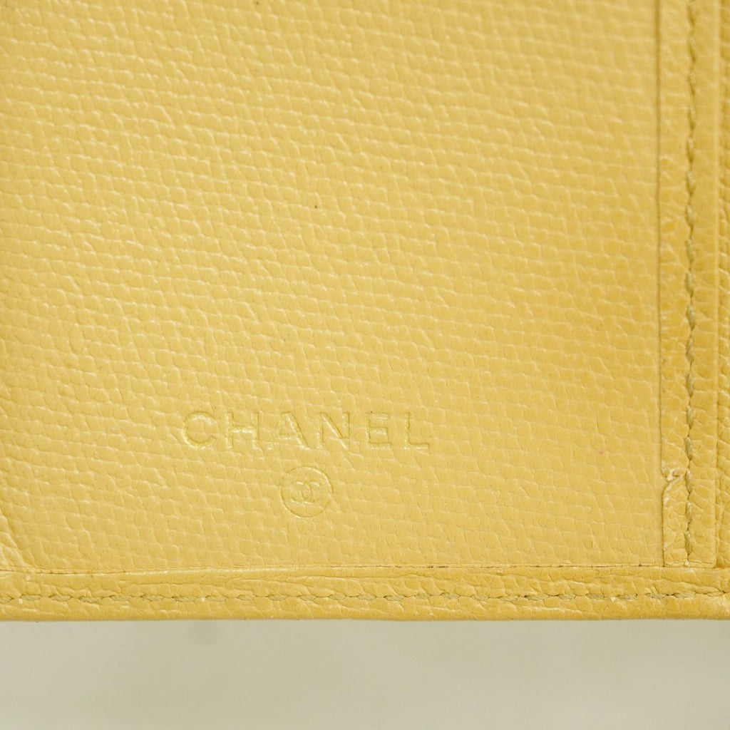 Chanel Wallet Coco Buttons Leather Beige Gold — view 4
