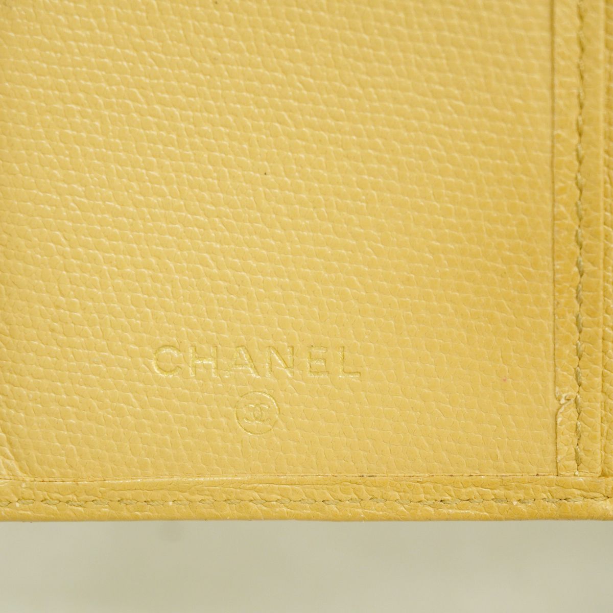 Chanel Wallet Coco Buttons Leather Beige Gold — view 4