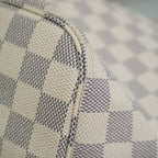 Louis Vuitton Tote Bag Damier Azur Neverfull MM White — view 8
