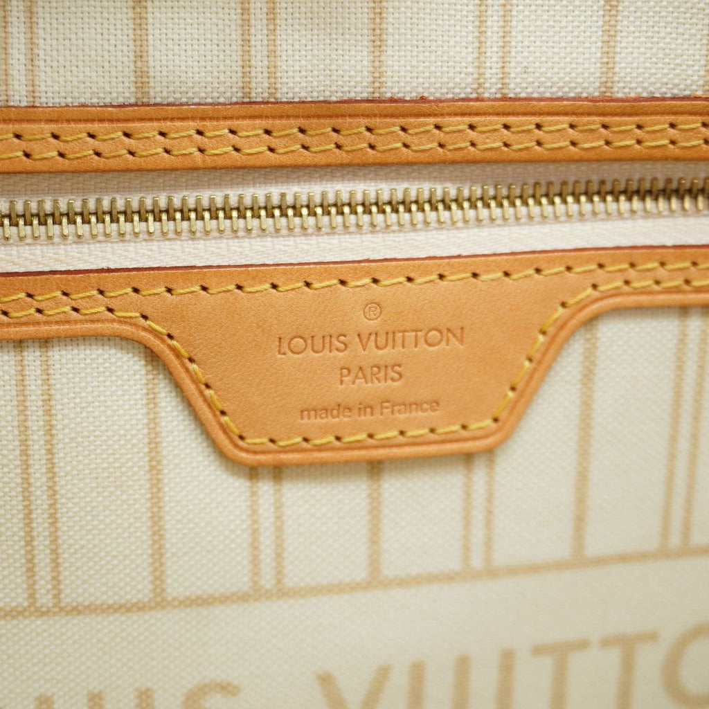 Louis Vuitton Tote Bag Damier Azur Neverfull MM White — view 5