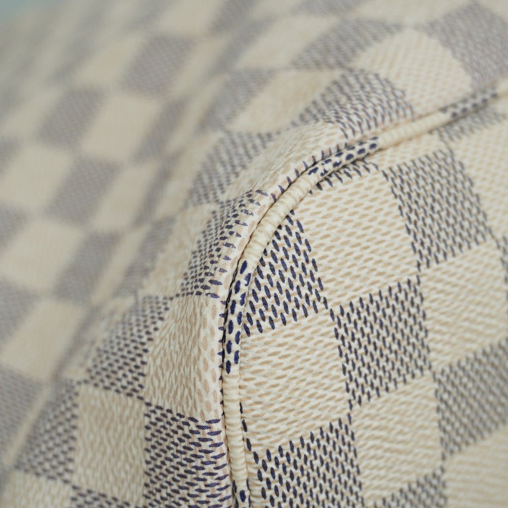 Louis Vuitton Tote Bag Damier Azur Neverfull MM White — view 7