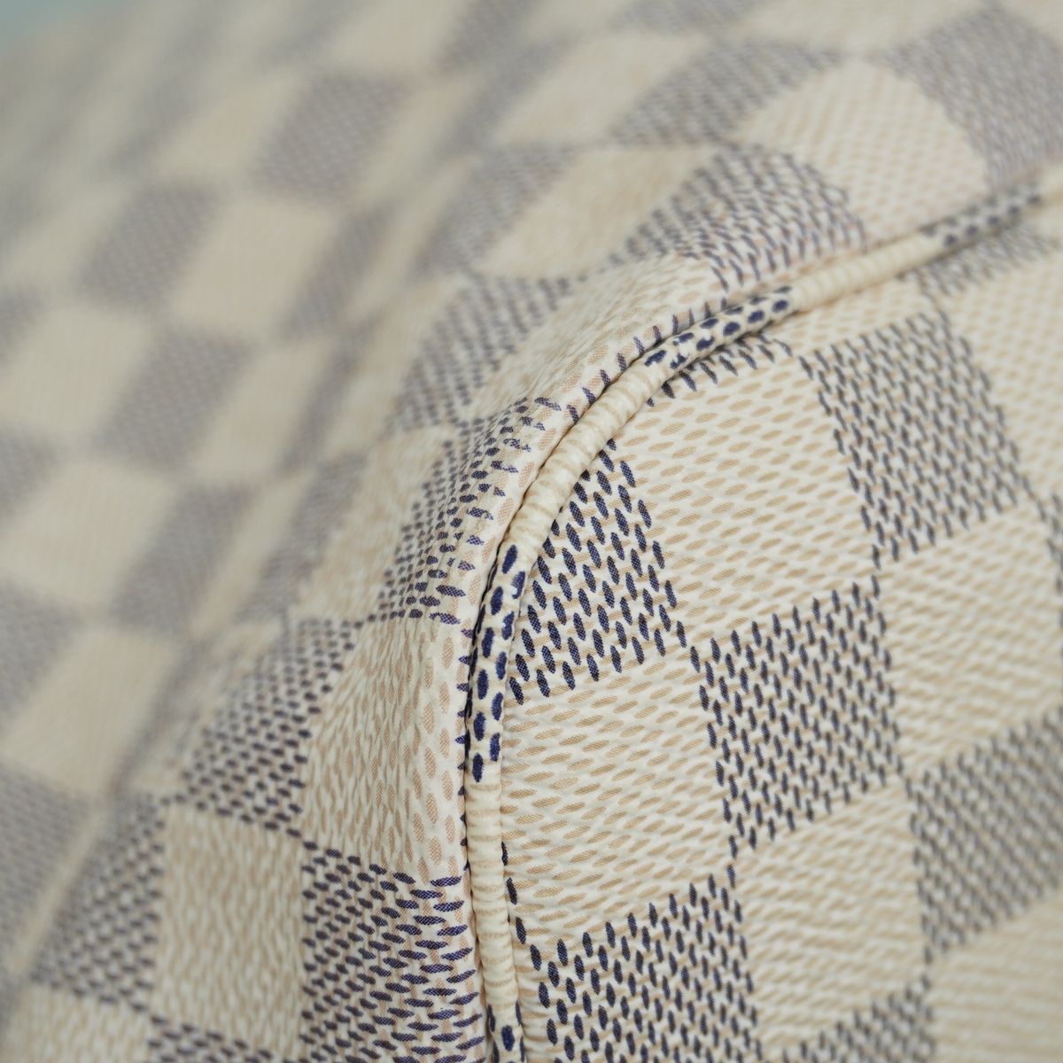 Louis Vuitton Tote Bag Damier Azur Neverfull MM White — view 7
